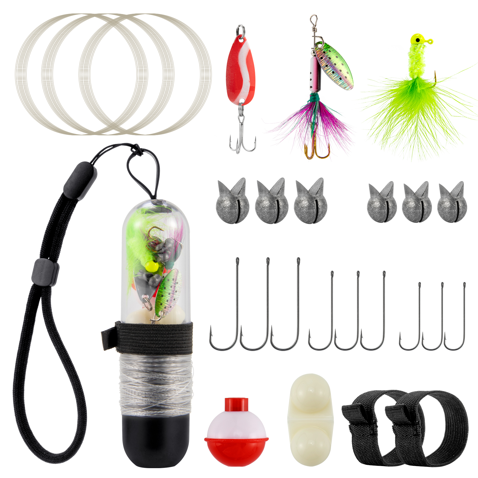 Furniture Hardware Jig - 25pcs Survival Fishing Kit Pocket Reel