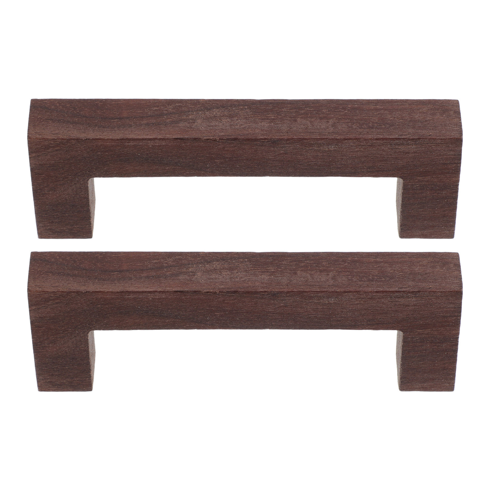Furniture Hardware Replacement - 2Pcs Walnut Wood Cabinet Pull Rustic