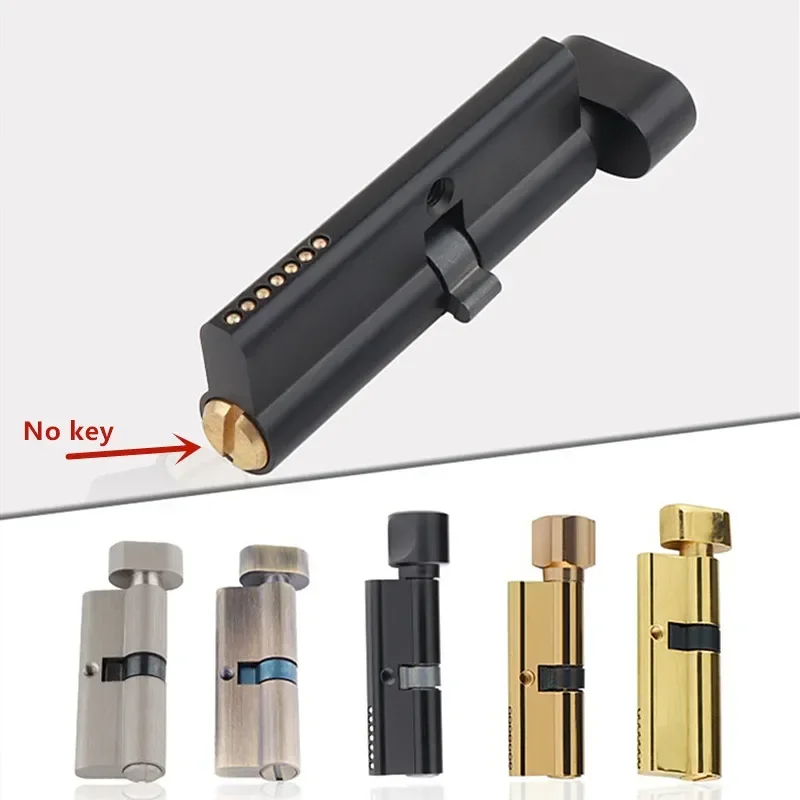 Furniture Hardware Design - Indoor Solid Wood Door Brass Keyless