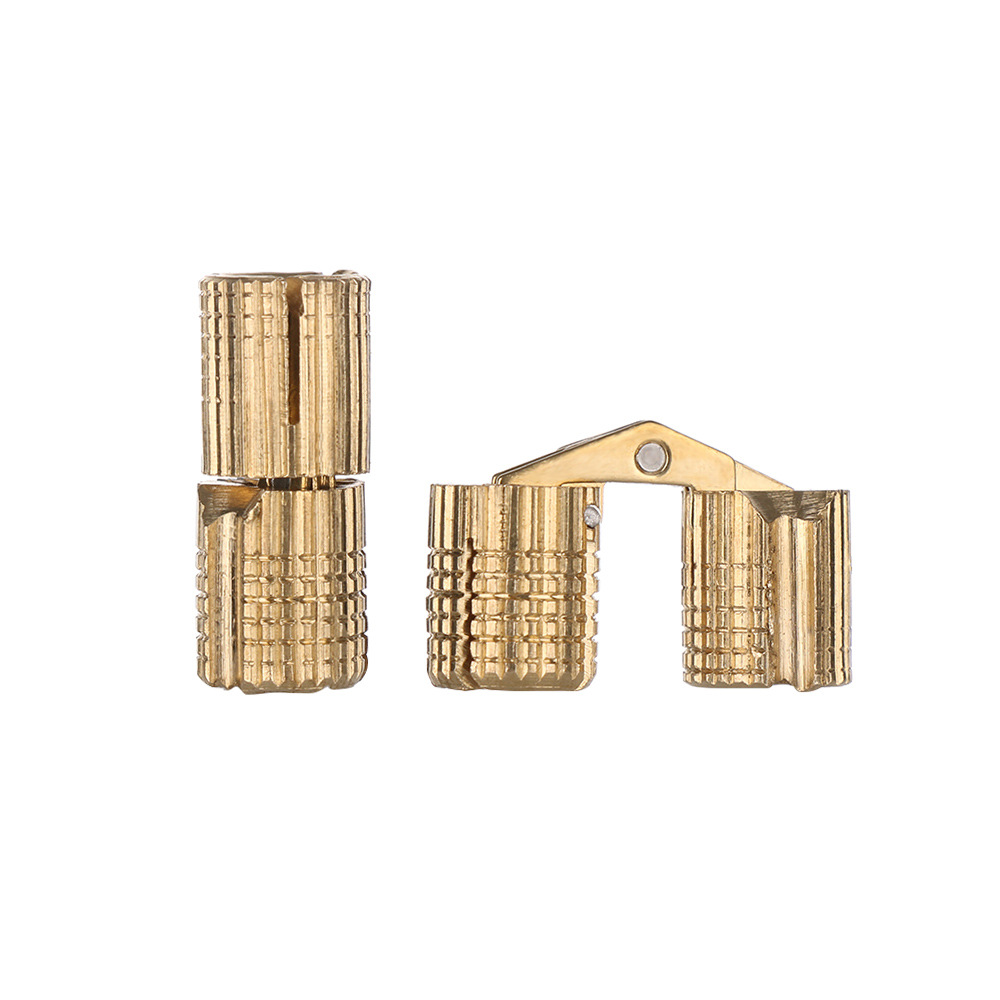 Cabinet Hinge Overlay - 8-18mm Brass Barrel Hinges Invisible Cabinet