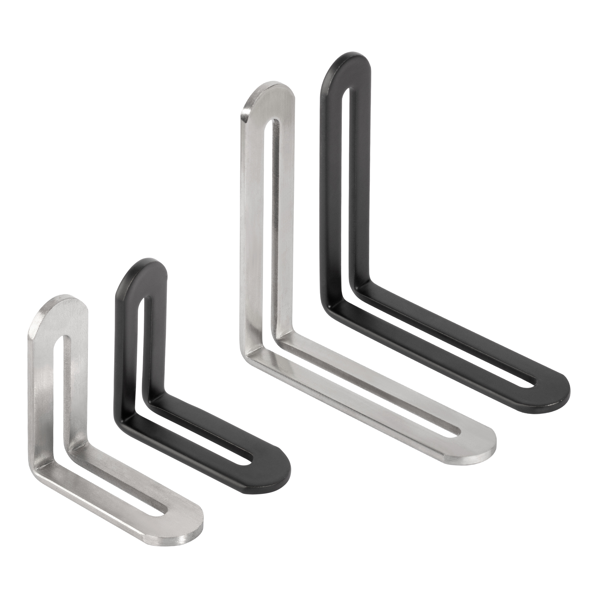 2pcs Corner Brackets Stainless - Furniture Hardware Fixing Screws avaliação e preço