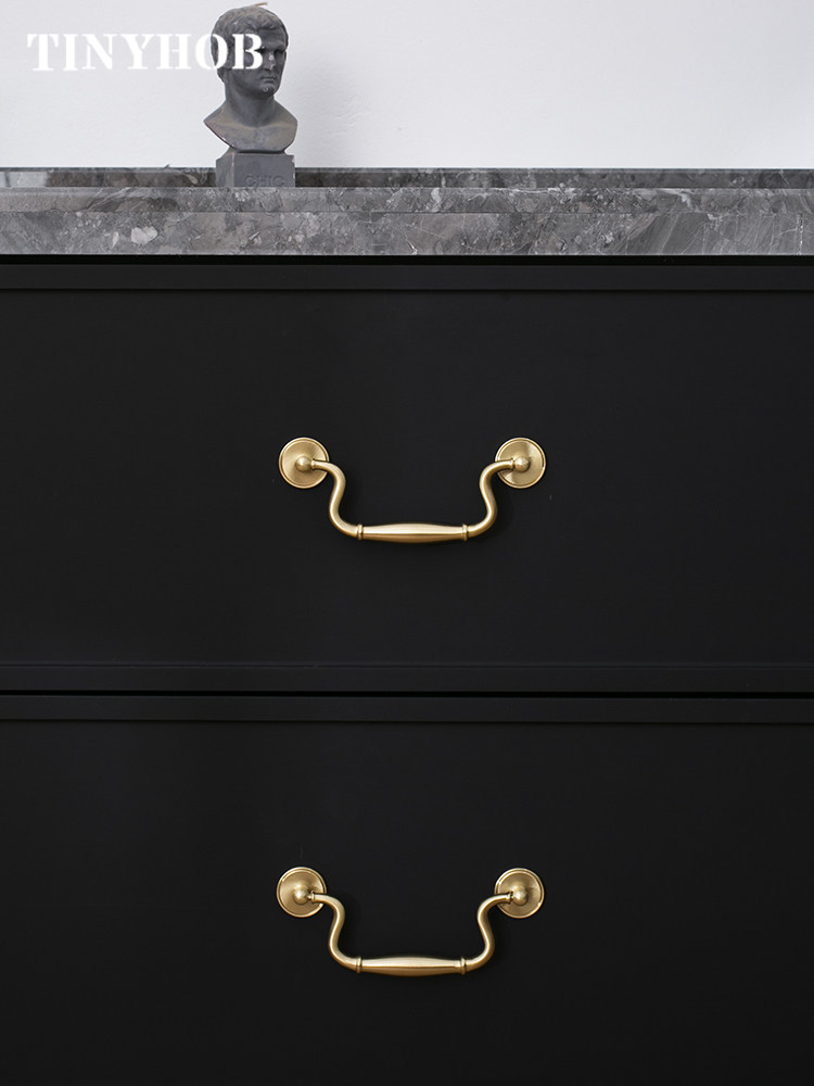 Luxury Vintage Solid Brass Dro - Furniture Hardware Drop Pulls avaliação e preço