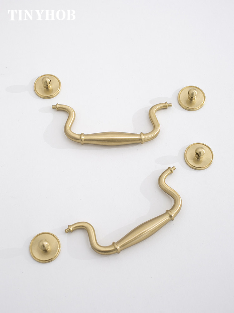 Luxury Vintage Solid Brass Dro - Furniture Hardware Drop Pulls avaliação e preço