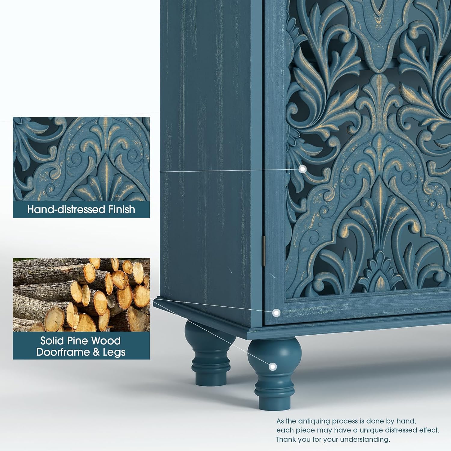 Mandala Carved Door Accent Cab - Cabinet Hinge Overlay avaliação e preço