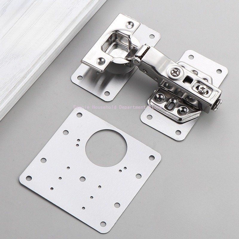 2/10Sets Hinge Repair Plate Ki - Furniture Hardware Fixing Screws avaliação e preço