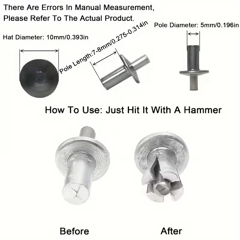 Round Head Aluminum Rivets Fas - Furniture Hardware Fixing Screws avaliação e preço