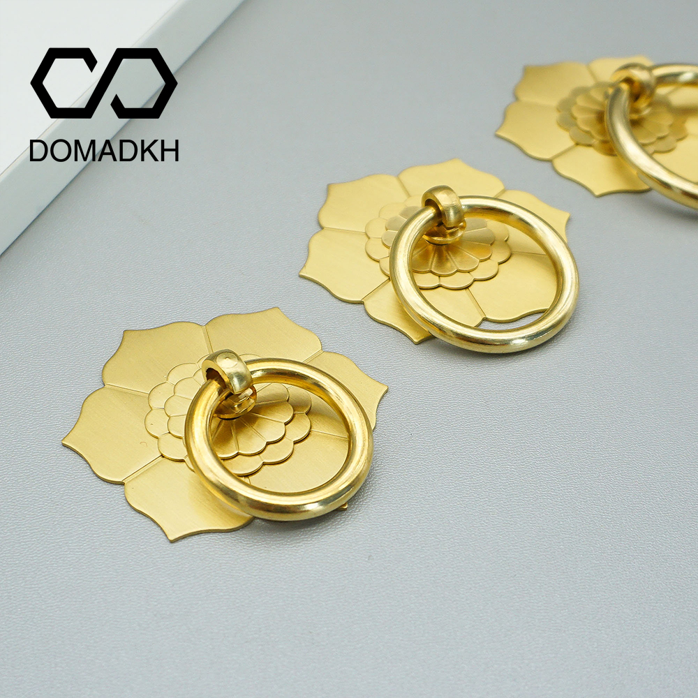 Hanger Ring Floral Brass Cabin - Furniture Hardware Drop Pulls avaliação e preço