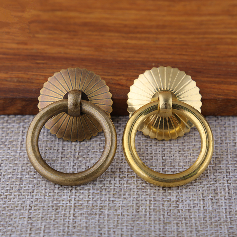 Vintage Brass Cabinet Ring Kno - Furniture Hardware Design avaliação e preço