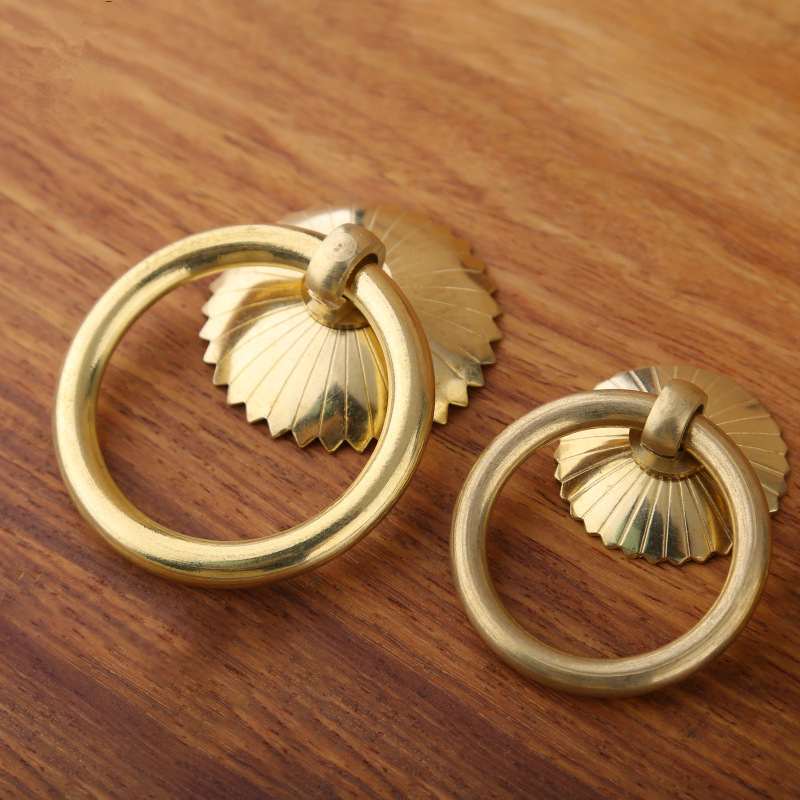 Vintage Brass Cabinet Ring Kno - Furniture Hardware Design avaliação e preço