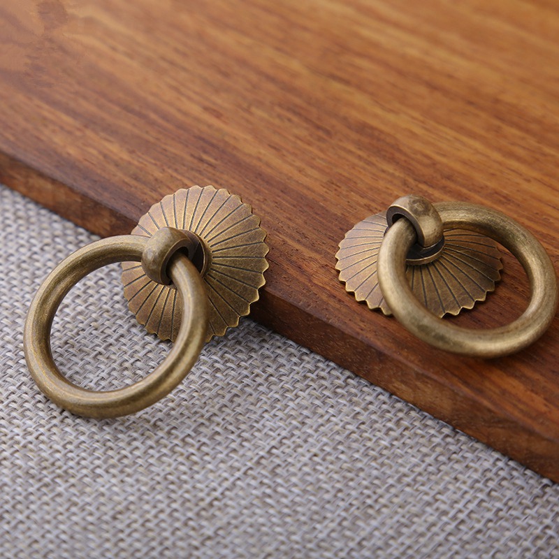 Vintage Brass Cabinet Ring Kno - Furniture Hardware Design avaliação e preço