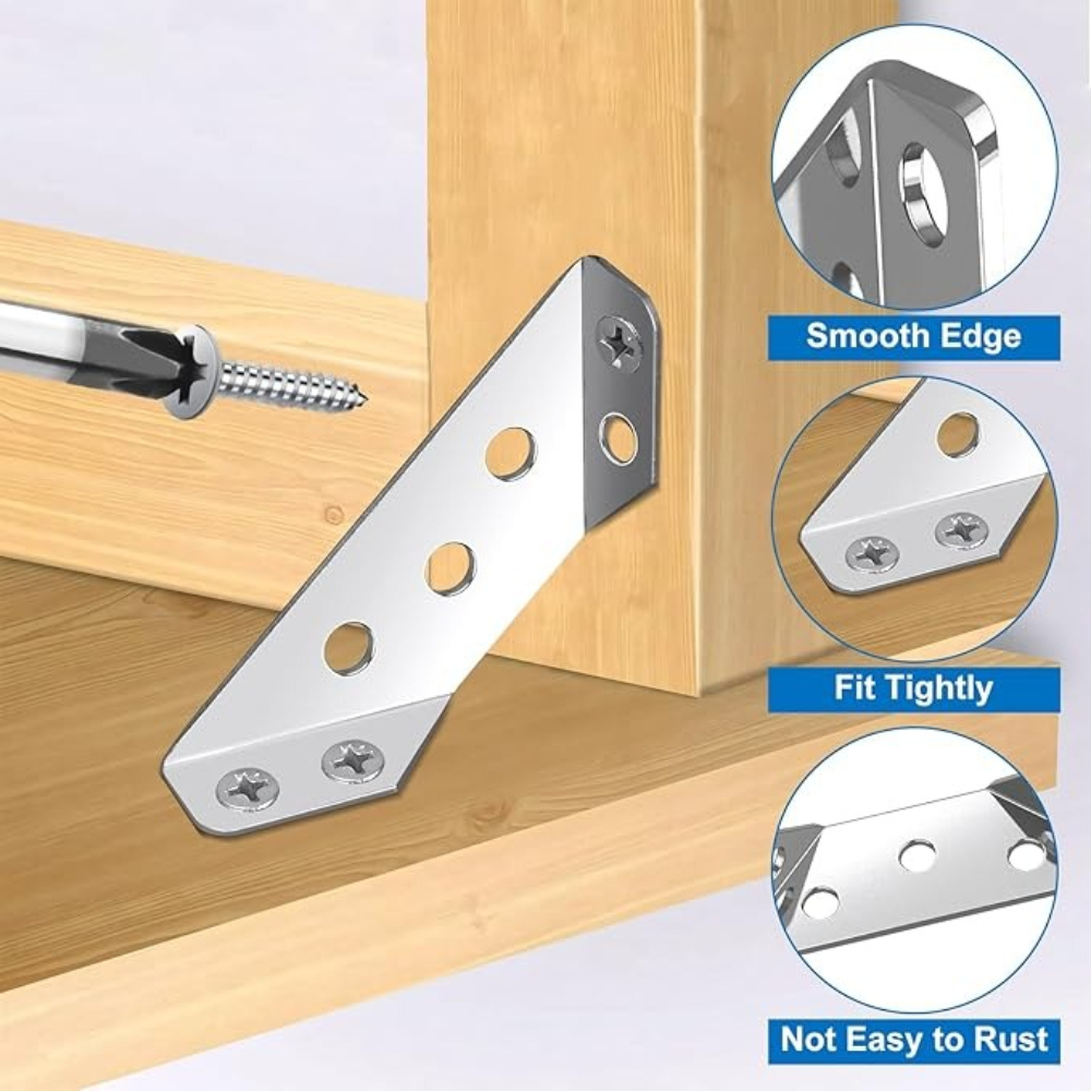 1-120Set Furniture Corner Conn - Furniture Hardware Fixing Screws avaliação e preço