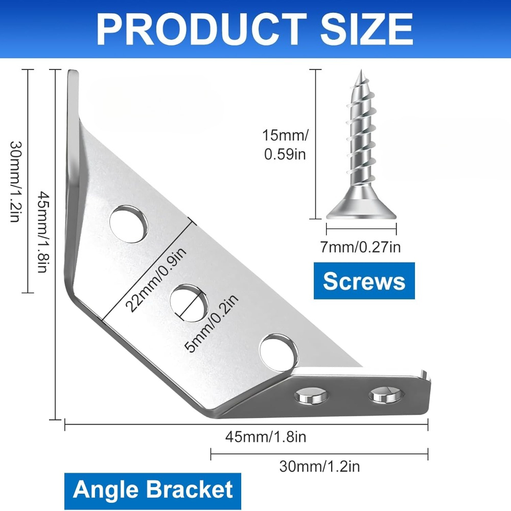 1-120Set Furniture Corner Conn - Furniture Hardware Fixing Screws avaliação e preço