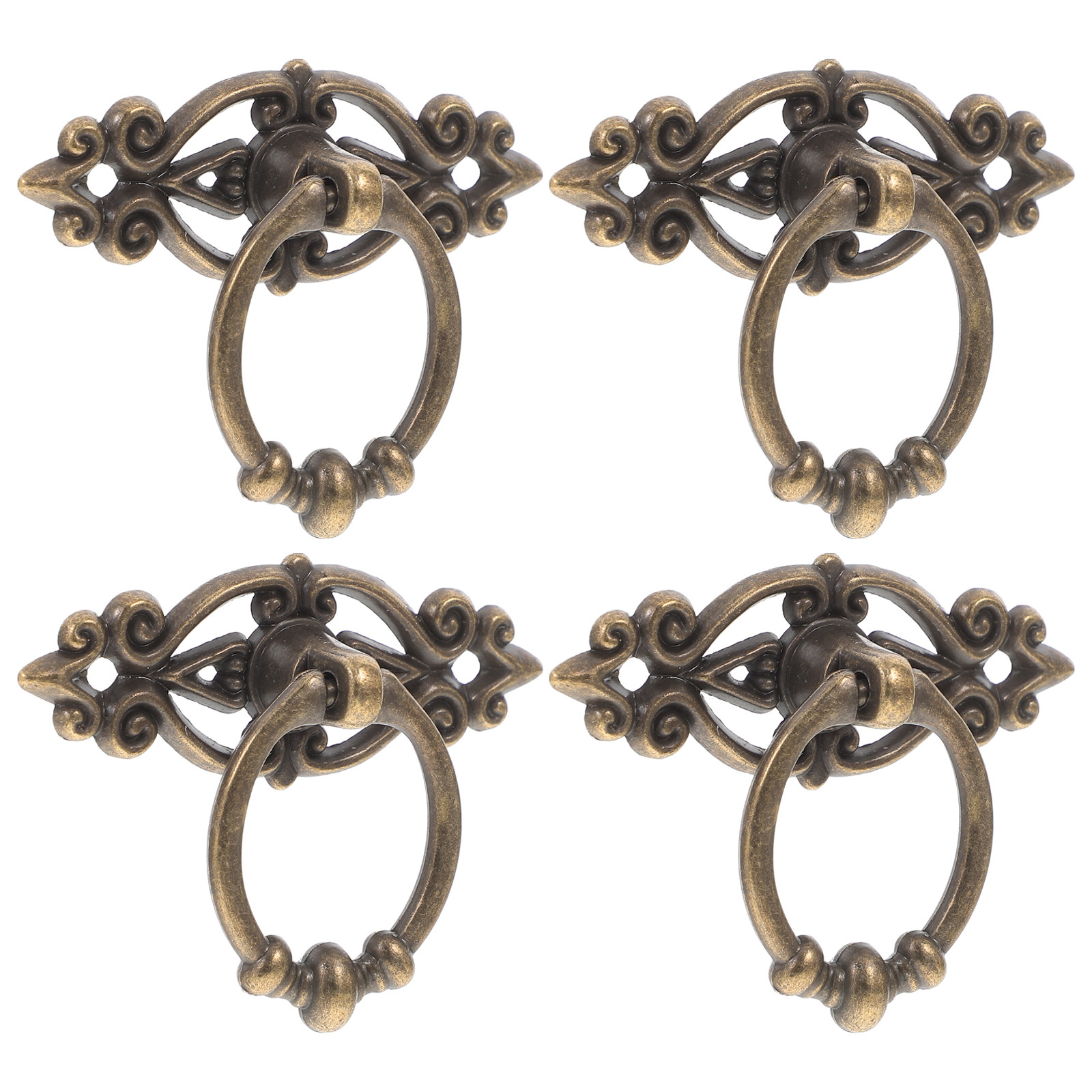 6Pcs Vintage Drop Bail Drawer  - Furniture Hardware Drop Pulls avaliação e preço