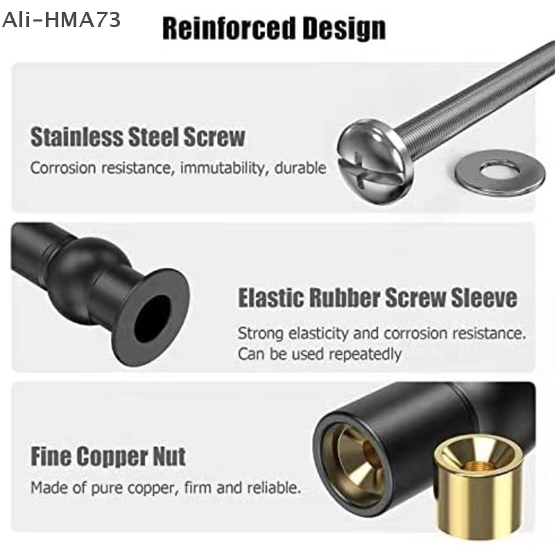HMA73-2Pcs Toilet Seat Top Fix - Furniture Hardware Fixing Screws avaliação e preço