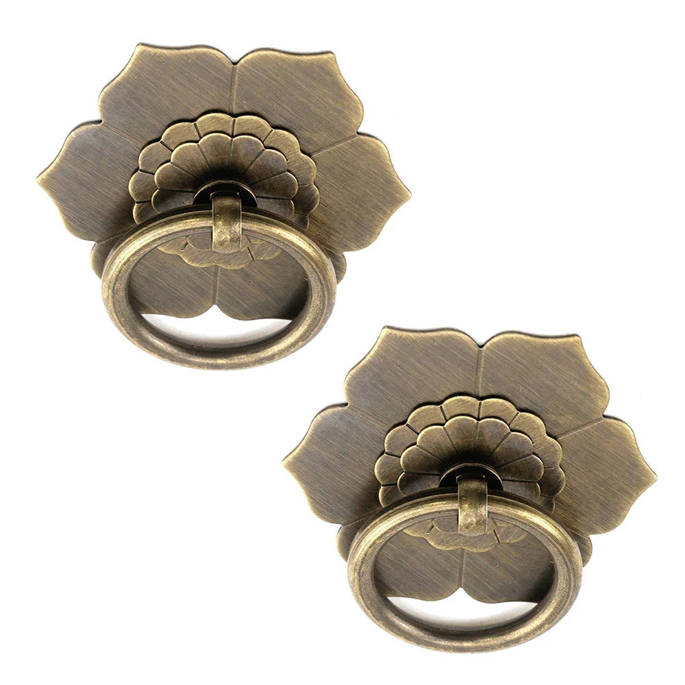 Floral Brass Cabinet Door Knob - Furniture Hardware Drop Pulls avaliação e preço