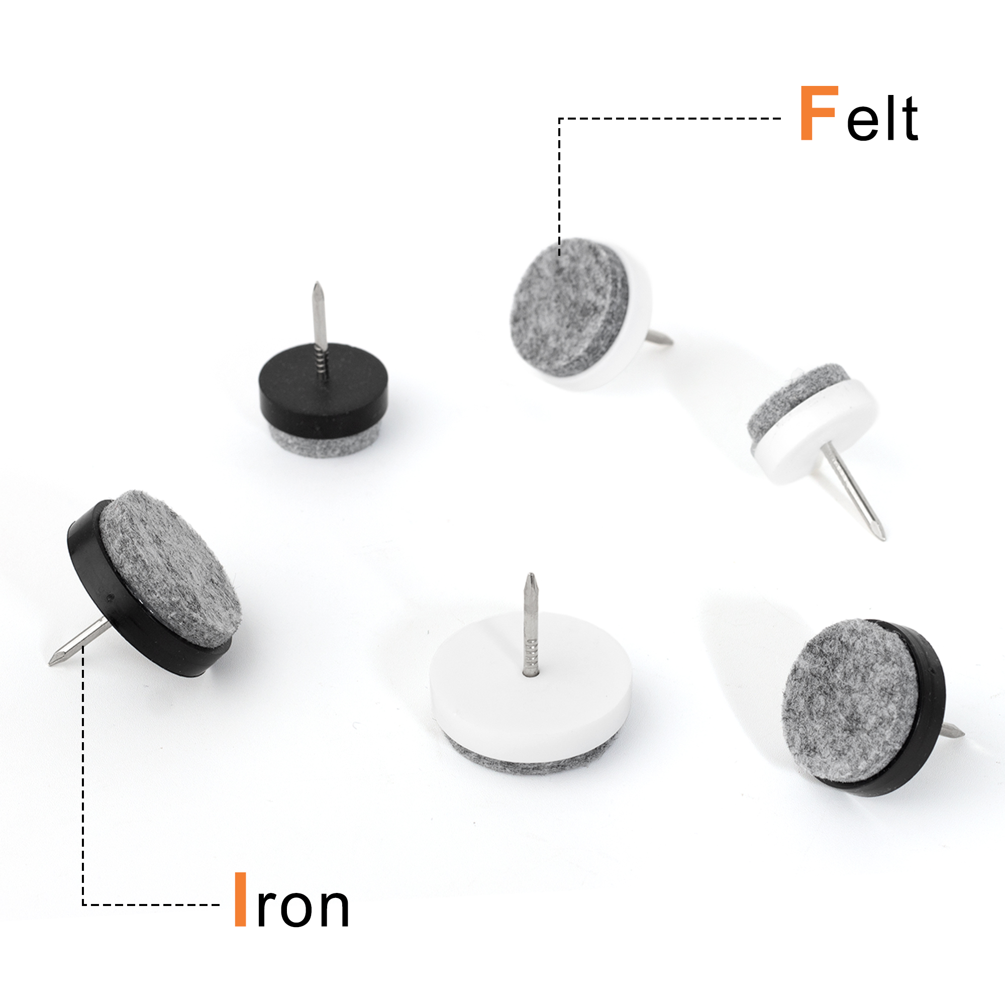 20PCS Furniture Feet Felt Pads - Cabinet Hinge Overlay avaliação e preço