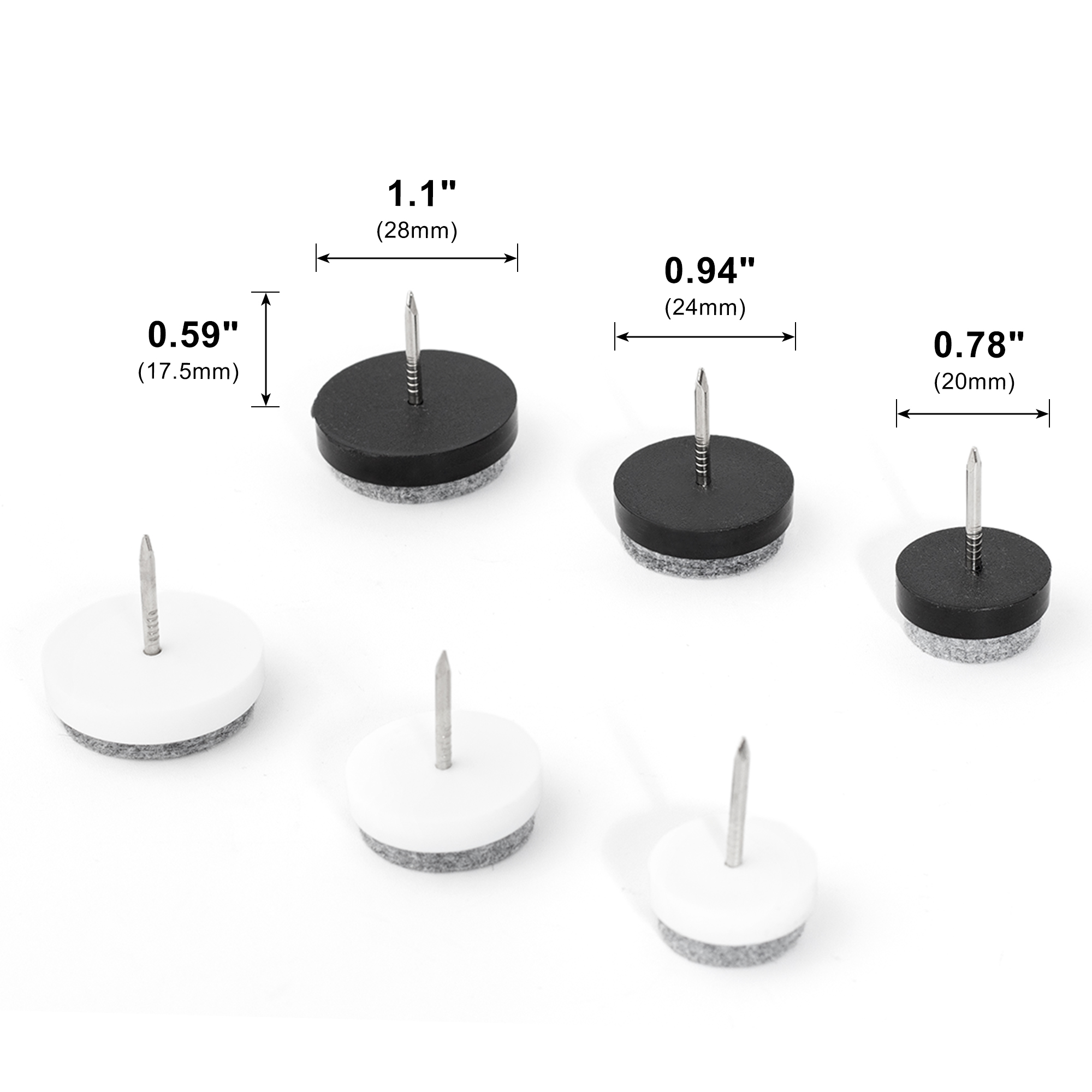 20PCS Furniture Feet Felt Pads - Cabinet Hinge Overlay avaliação e preço
