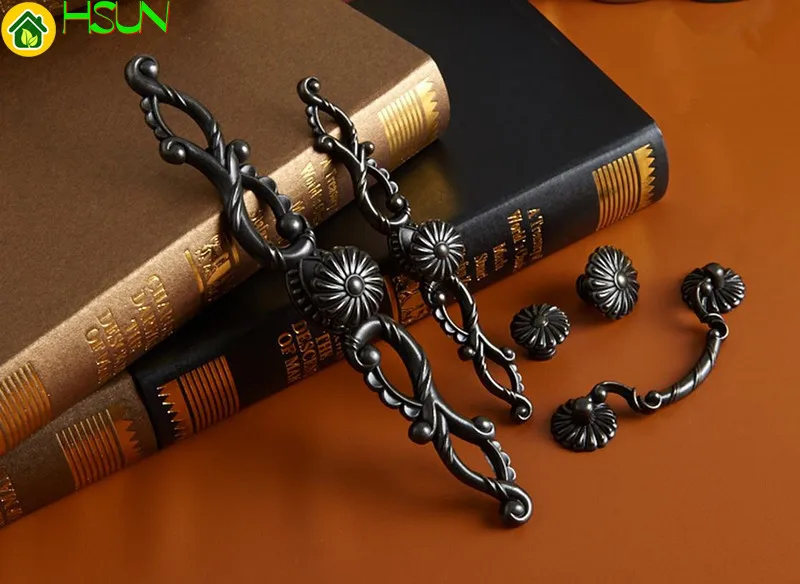 2 pcs Retro Metal Dresser Pull - Furniture Hardware Drop Pulls avaliação e preço