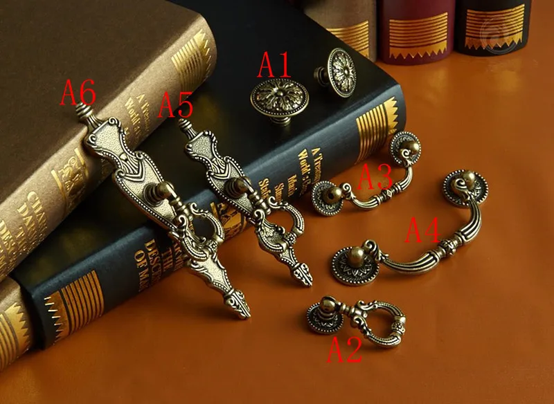 2 pcs 6style Countryside Dress - Furniture Hardware Drop Pulls avaliação e preço