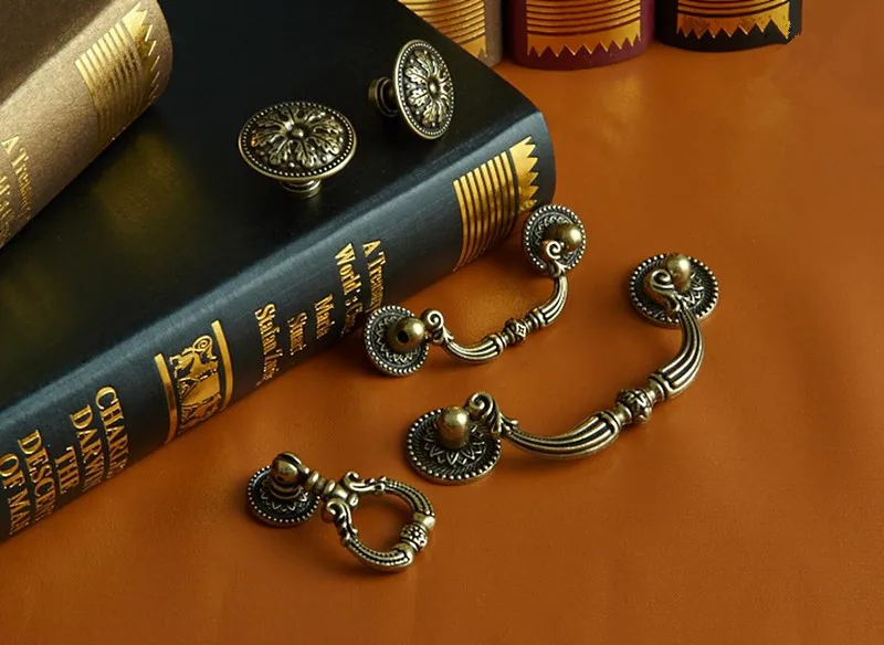 2 pcs 6style Countryside Dress - Furniture Hardware Drop Pulls avaliação e preço