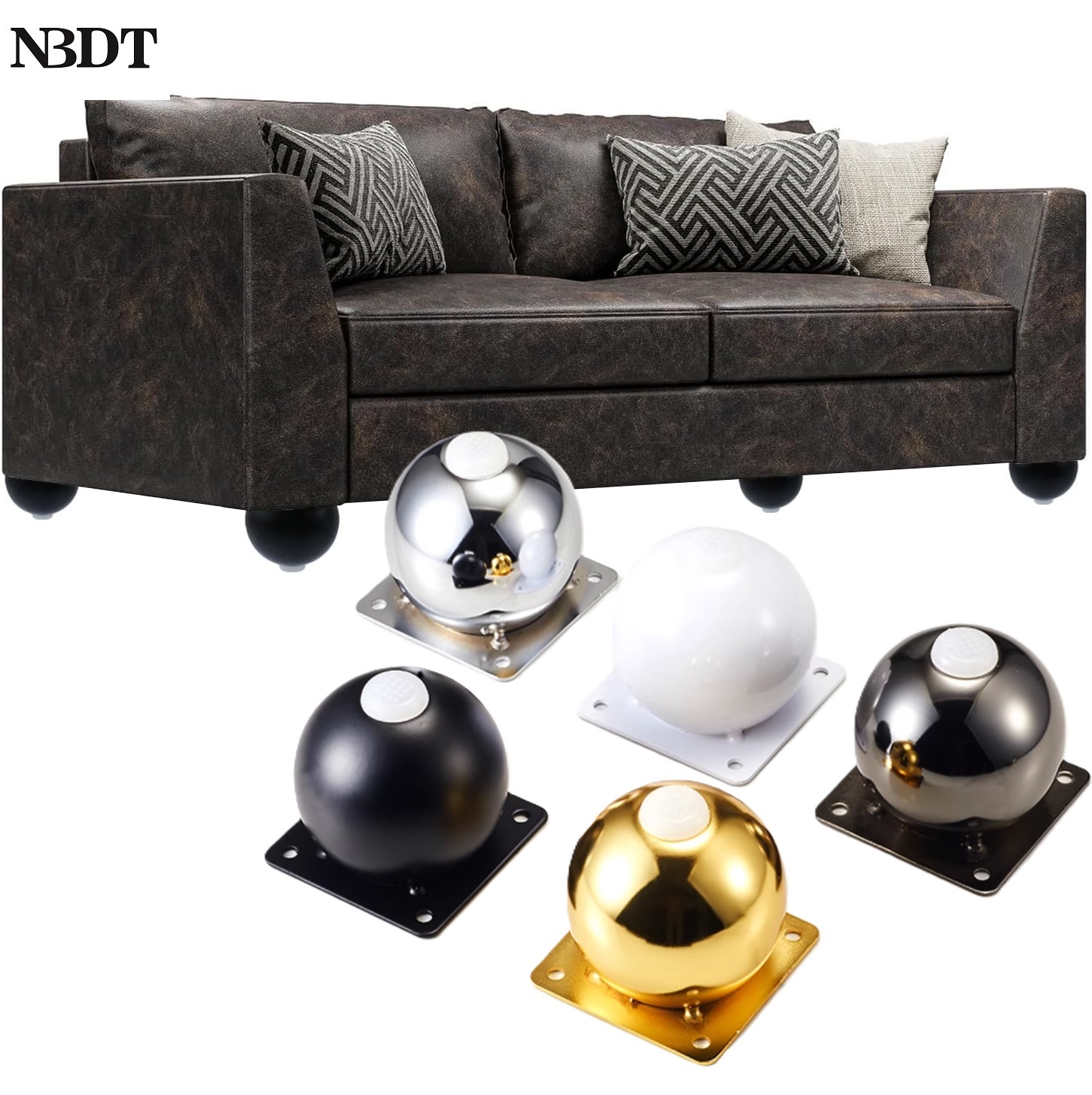 4Pcs Steel Ball Shaped Furnitu - Cabinet Hinge Overlay avaliação e preço