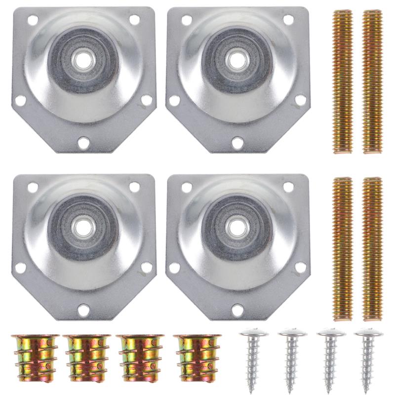 4pcs Angled Legs Fixing Plate  - Furniture Hardware Fixing Screws avaliação e preço