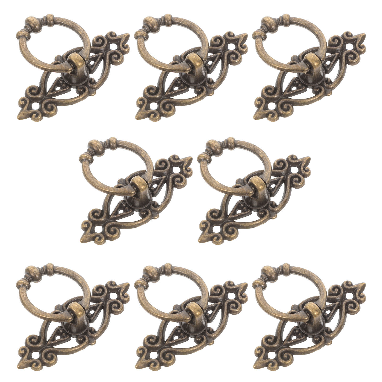 8Pcs Retro Zinc Alloy Cabinet  - Furniture Hardware Drop Pulls avaliação e preço
