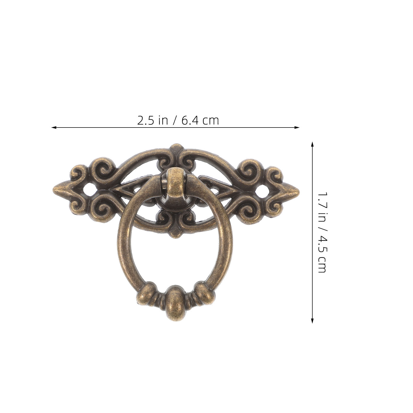 8Pcs Retro Zinc Alloy Cabinet  - Furniture Hardware Drop Pulls avaliação e preço