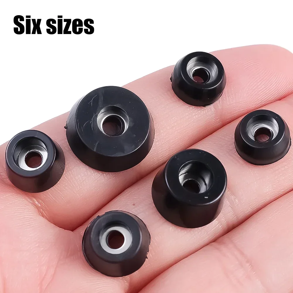 80/8Pcs Black Rubber Feet Pads - Cabinet Hinge Overlay avaliação e preço
