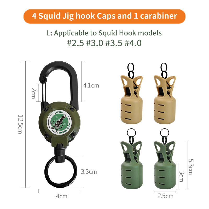 4pcs Telescopic Squid Jig Bait - Furniture Hardware Jig avaliação e preço