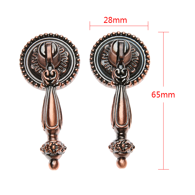 2Pcs Antique Drawer Pull Europ - Furniture Hardware Drop Pulls avaliação e preço