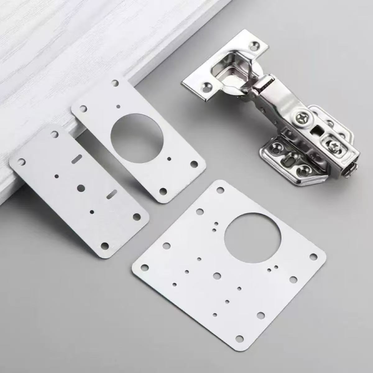 Hinge Repair Plate Kitchen Cab - Furniture Hardware Fixing Screws avaliação e preço