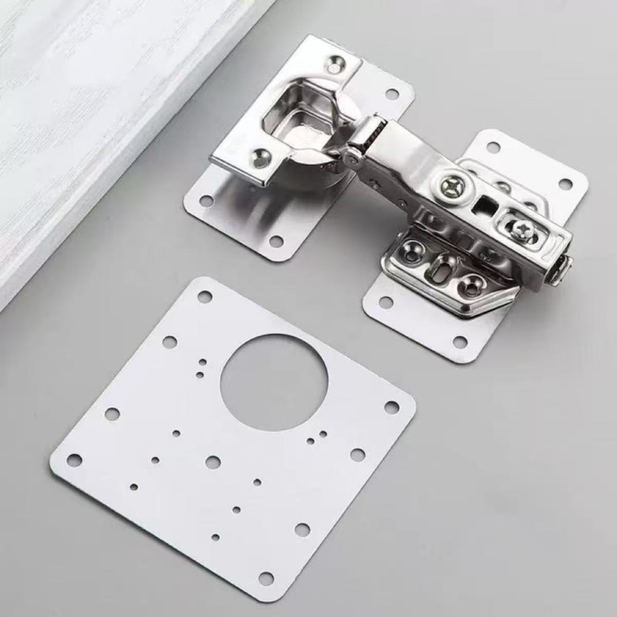 Hinge Repair Plate Kitchen Cab - Furniture Hardware Fixing Screws avaliação e preço