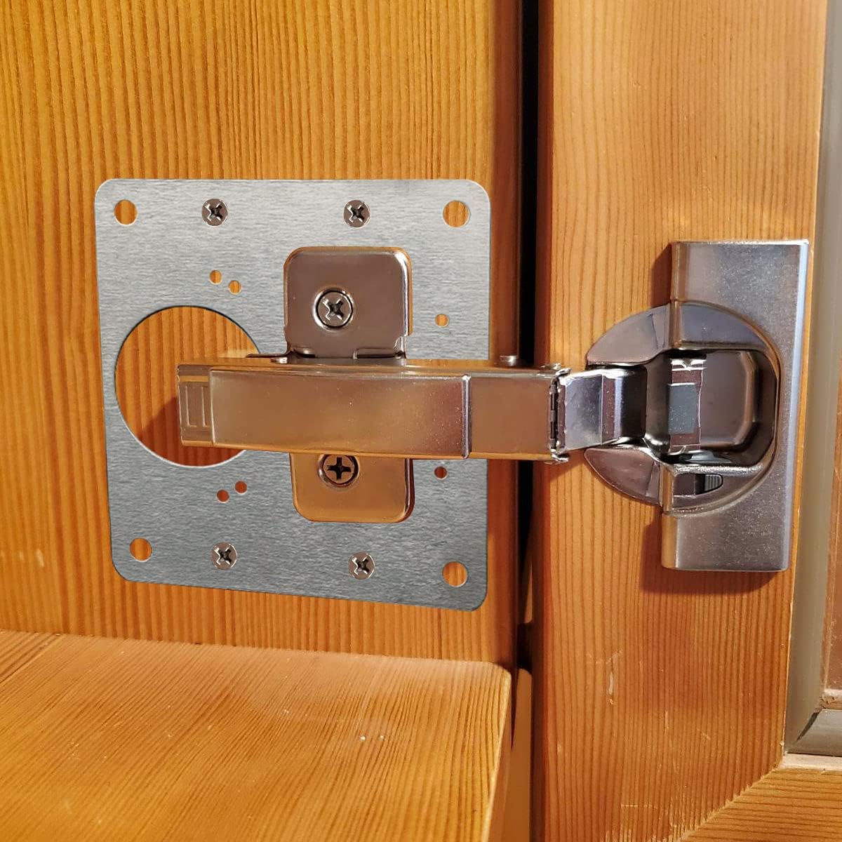 Cabinet Door Hinge Repair Plat - Furniture Hardware Fixing Screws avaliação e preço