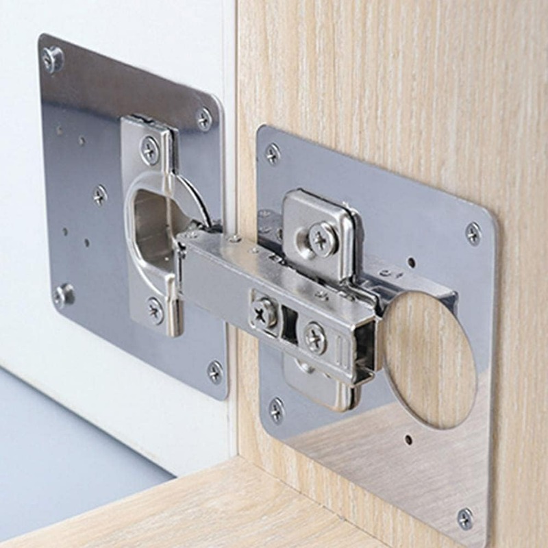 Cabinet Door Hinge Repair Plat - Furniture Hardware Fixing Screws avaliação e preço