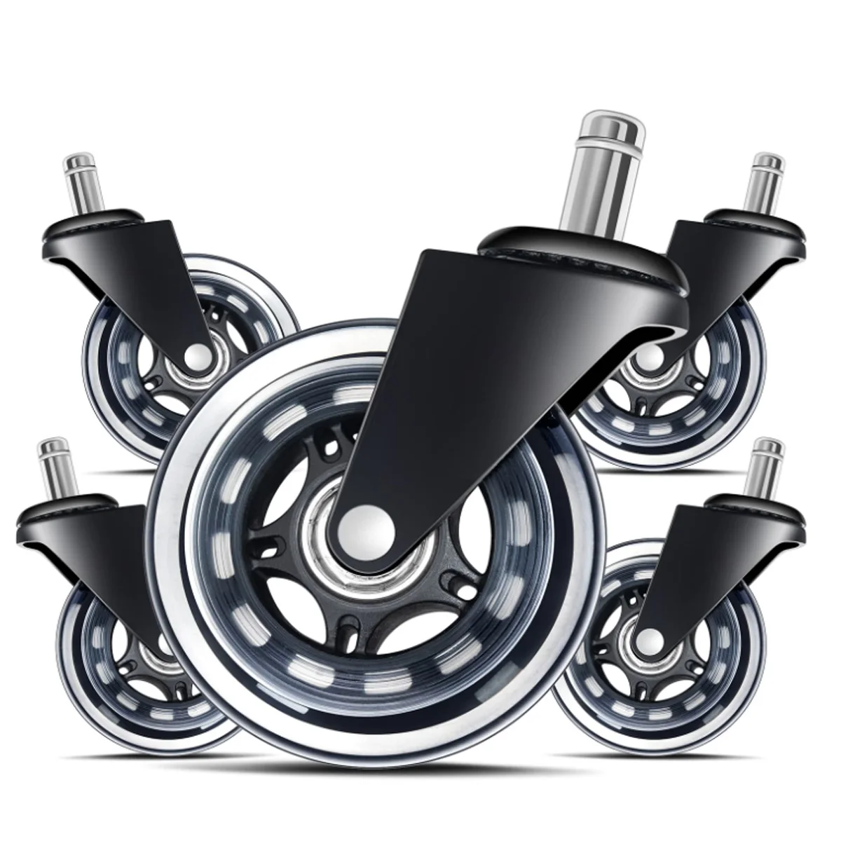 5PCS Office Chair Caster Wheel - Furniture Hardware Replacement avaliação e preço