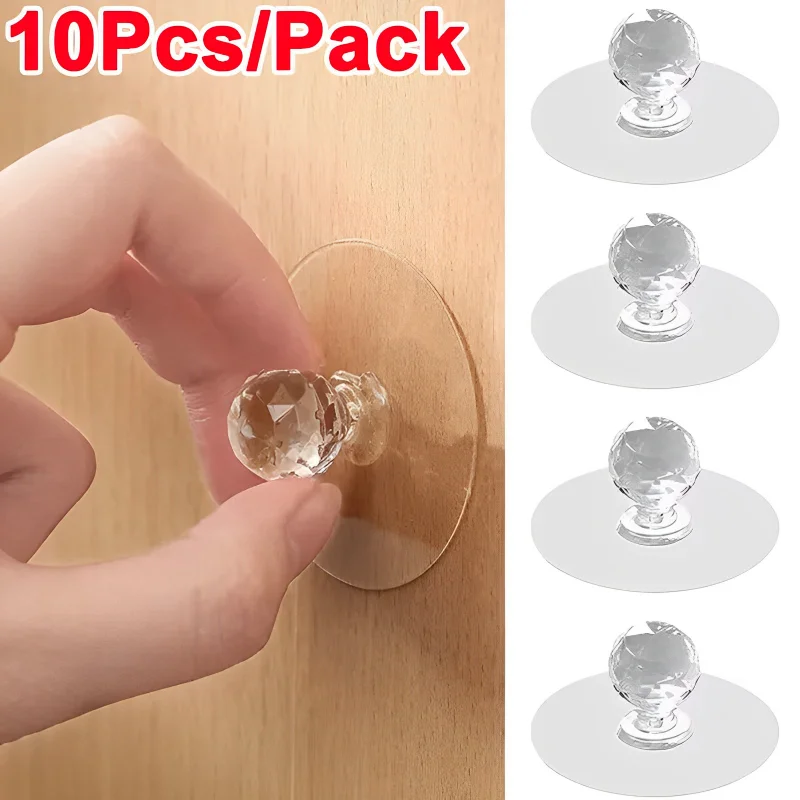 2/10Pcs Punch-free Drawer Knob - Furniture Hardware Design avaliação e preço