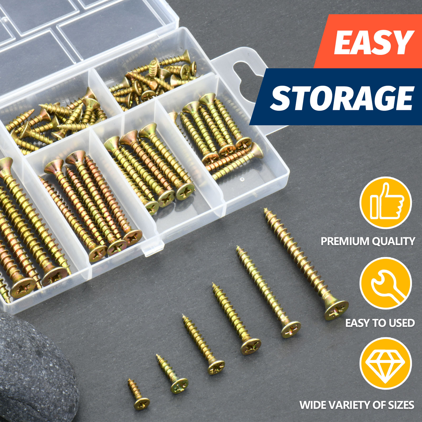 High Hardness Wood Screws Kit  - Furniture Hardware Fixing Screws avaliação e preço