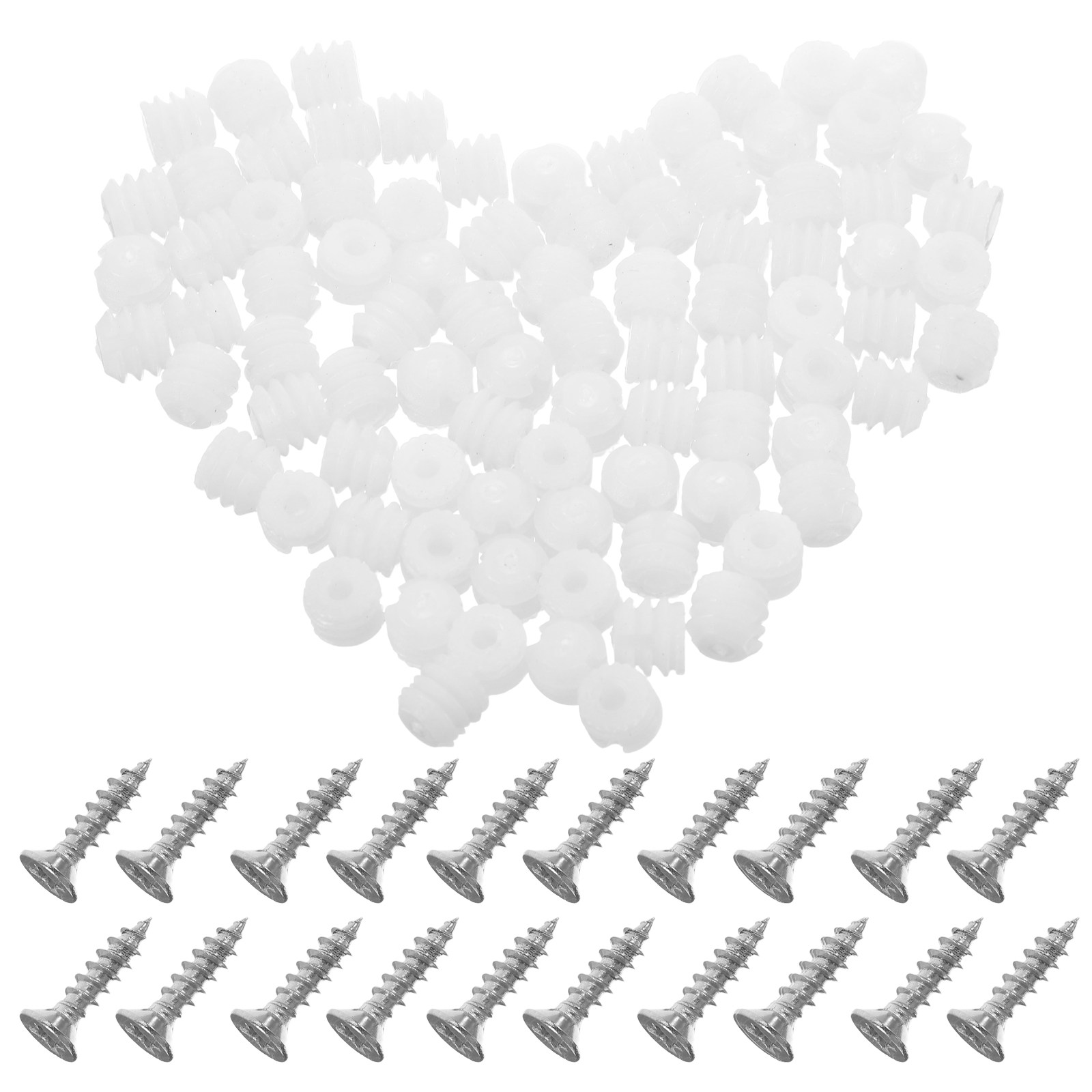 200Pcs Plastic Cabinet Hinge D - Furniture Hardware Fixing Screws avaliação e preço