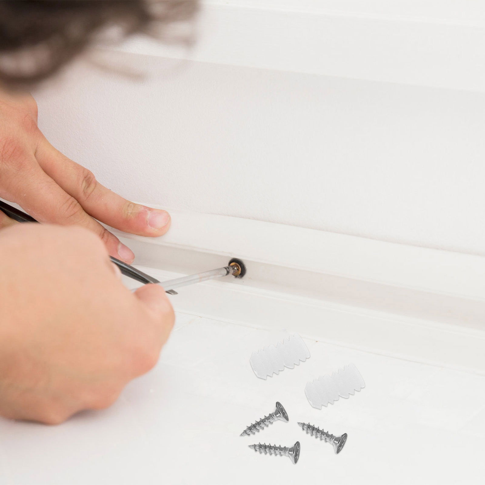 200Pcs Plastic Cabinet Hinge D - Furniture Hardware Fixing Screws avaliação e preço