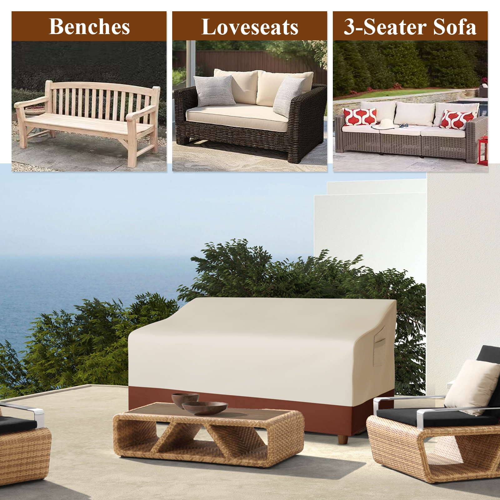 Outdoor Sofa Cover Waterproof  - Furniture Hardware Design avaliação e preço