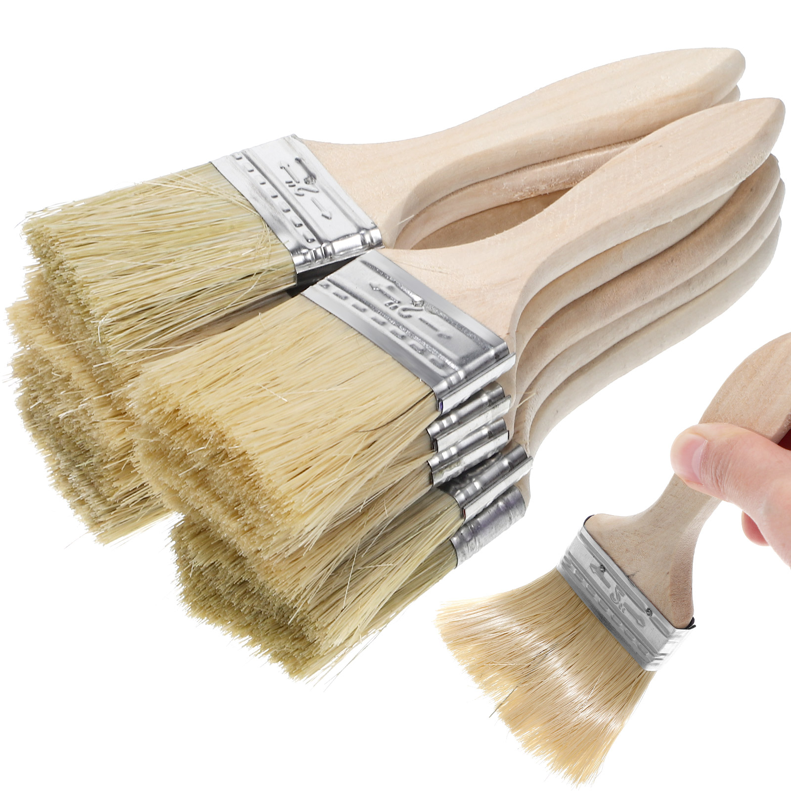 10 Pcs Thickened Wooden Handle - Furniture Hardware Design avaliação e preço