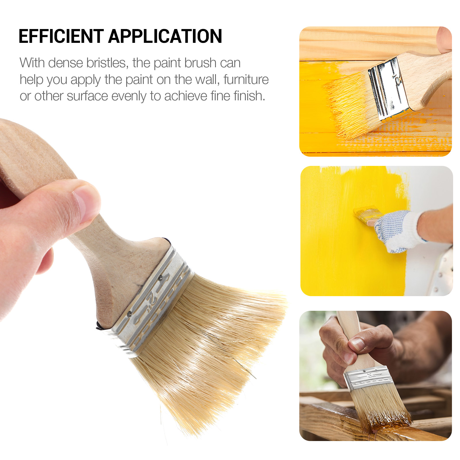 10 Pcs Thickened Wooden Handle - Furniture Hardware Design avaliação e preço