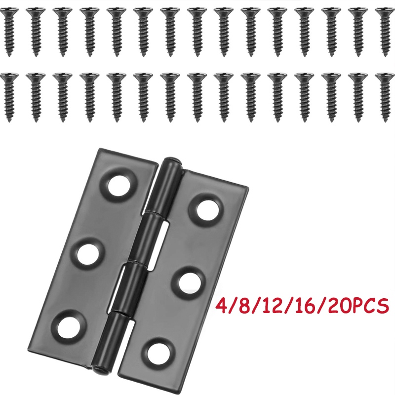 WV Black Door Hinges Stainless - Furniture Hardware Fixing Screws avaliação e preço