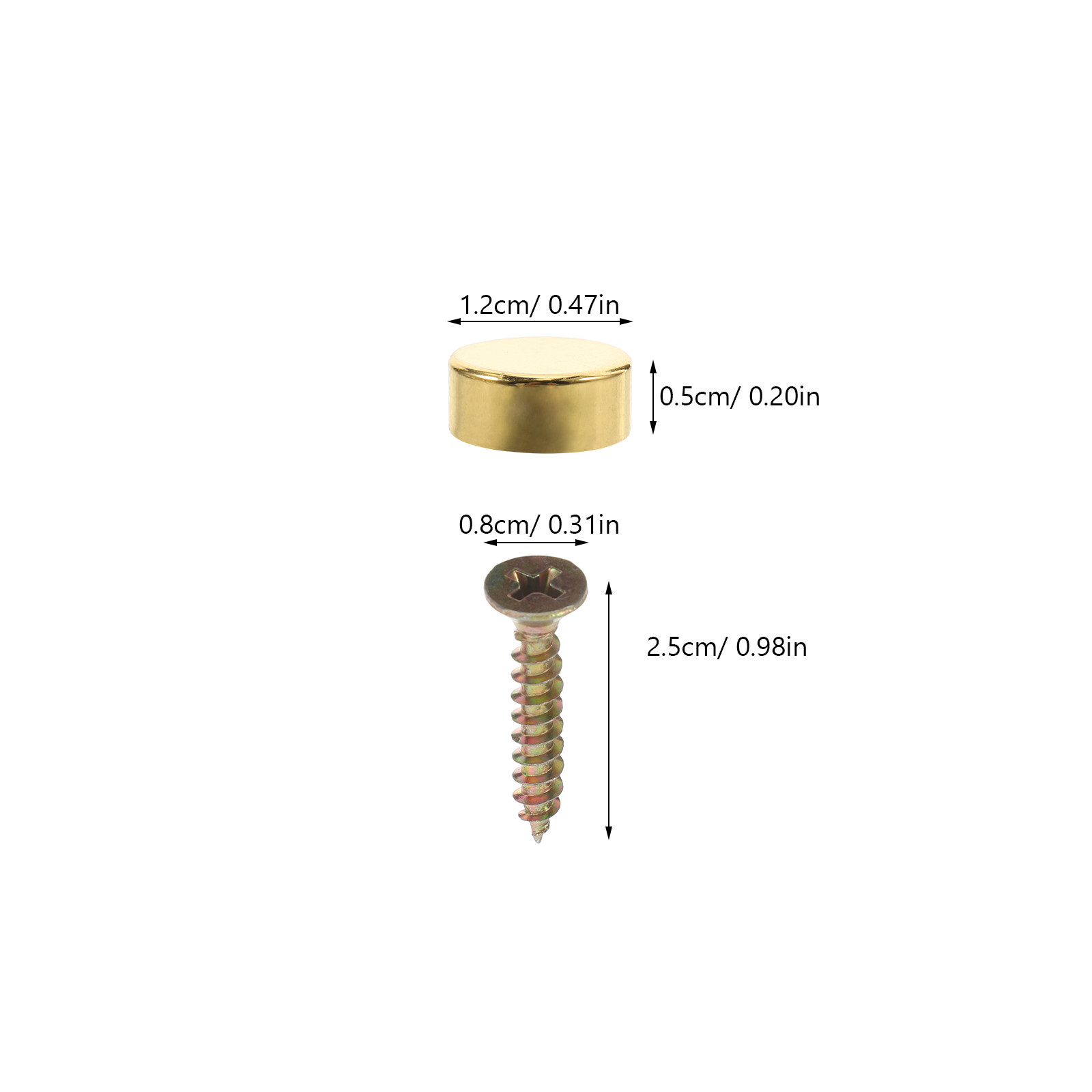 12Sets Decorative Screw Covers - Furniture Hardware Fixing Screws avaliação e preço