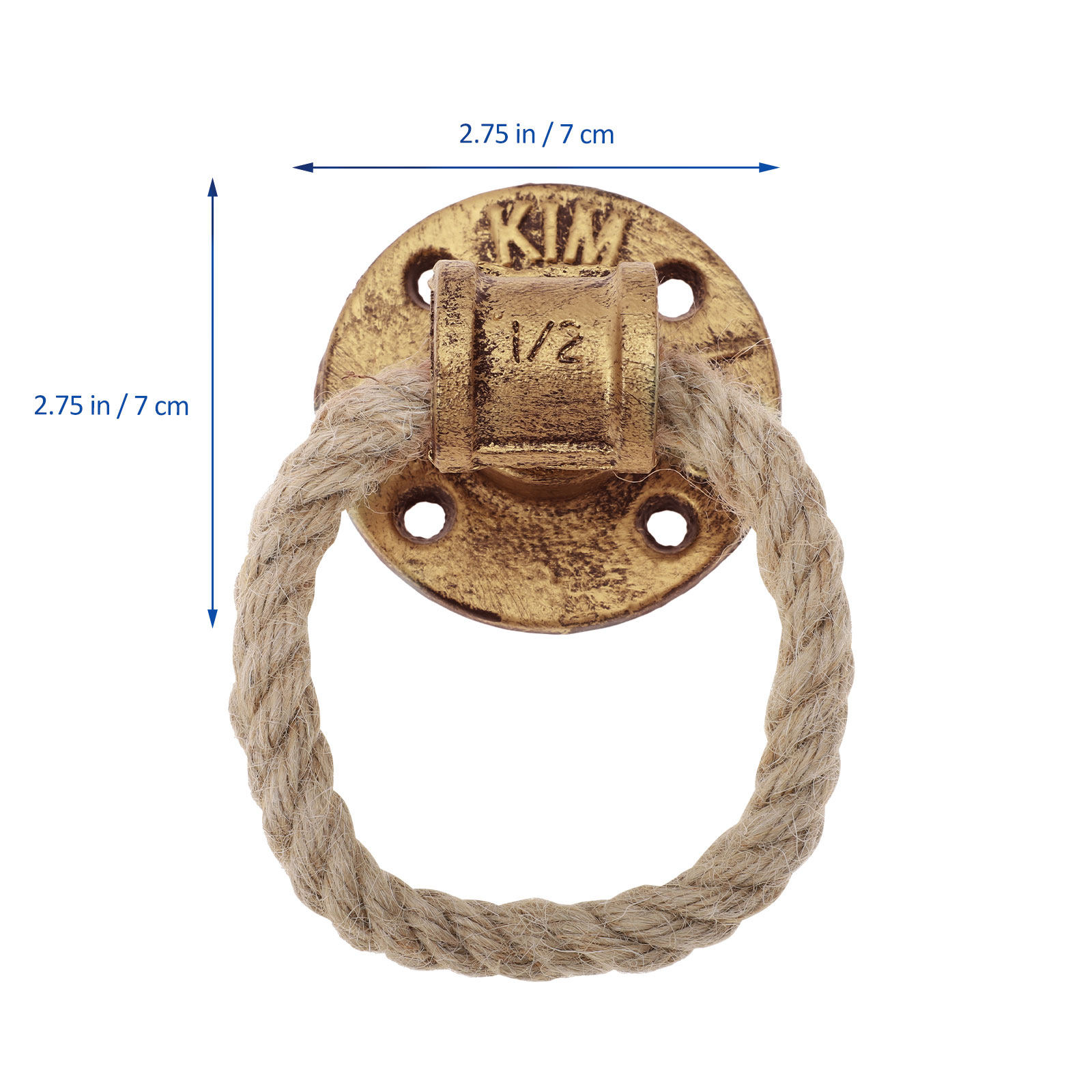 Rustic Rope Pull Handle Vintag - Furniture Hardware Drop Pulls avaliação e preço