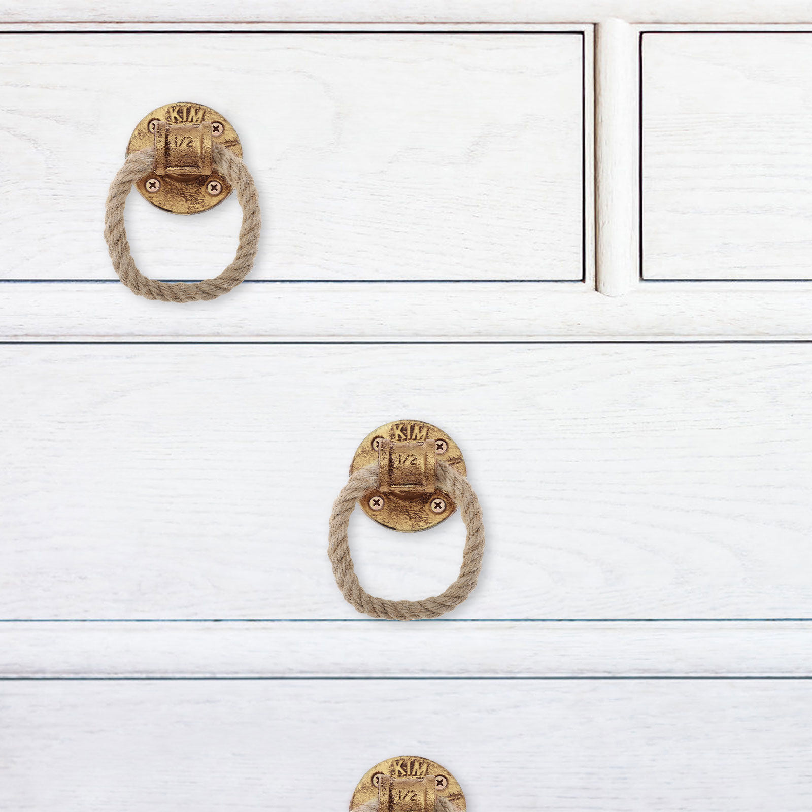 Rustic Rope Pull Handle Vintag - Furniture Hardware Drop Pulls avaliação e preço
